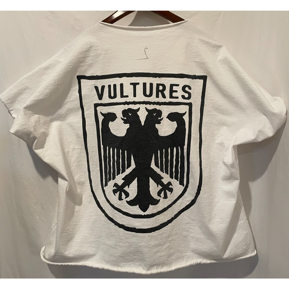 Yeezy Men's Kanye West Gosha Vultures Boxy T-Shirt White - Size 2 - Picture 2 of 4